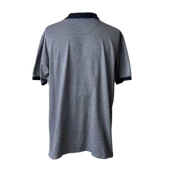 Polo Ralph Lauren Blue White Cotton Short Sleeve Polo Shirt XXL  Houndstooth - Picture 2 of 8